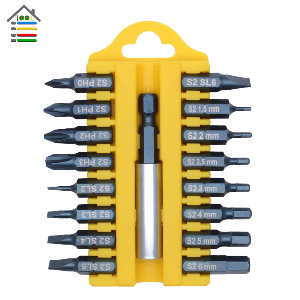 17pc screwdriver bit set