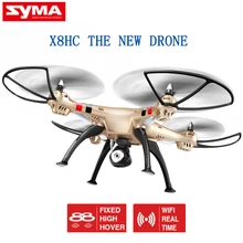 SYMA мигающего светового сигнала RC вертолет X8HC 2,4G 4CH вертолет с ДУ Дроны с 2,0 МП HD Квадрокоптер с камерой(SYMA X8C апгрейд