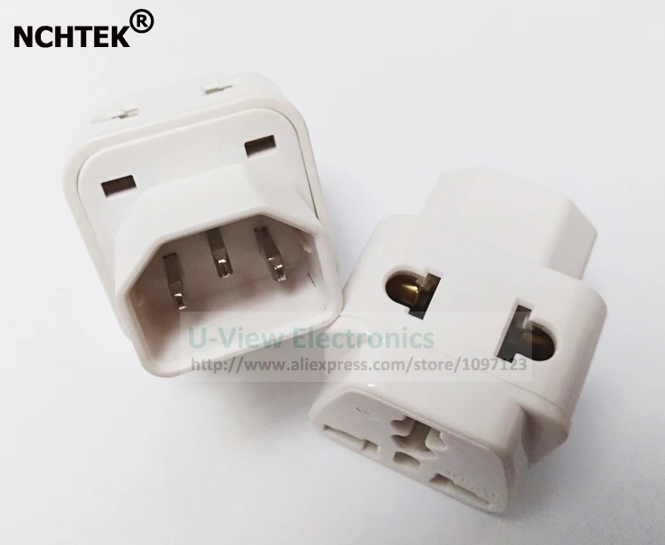 Адаптер питания NCHTEK белый от 1 до 2 C14 штекер C13 PDU/Φ Универсальный Женский