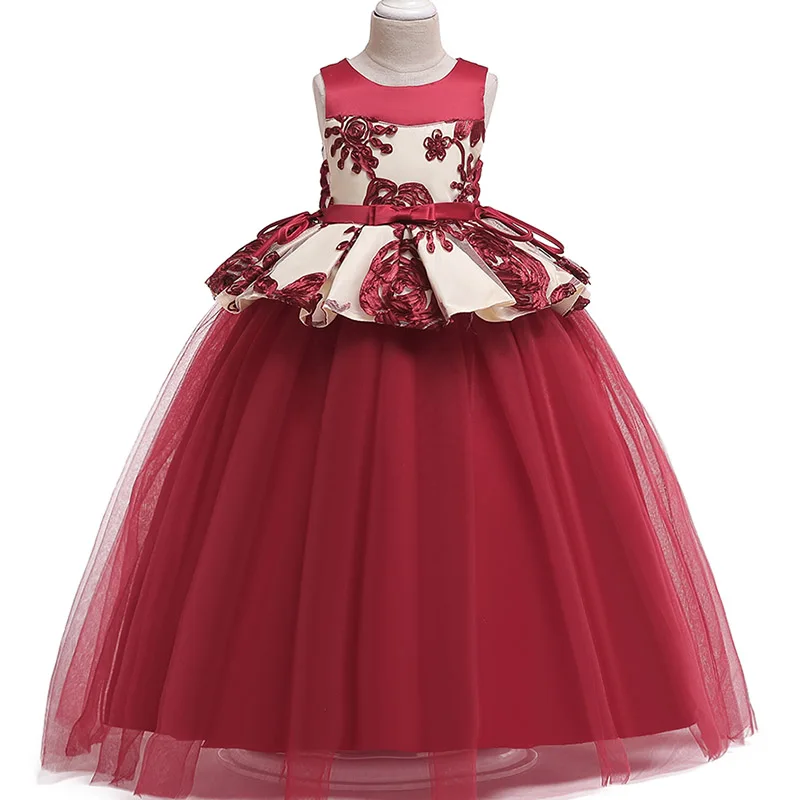 

High-end princess dress ladies dress flower girl dresses girls elegant dress first communion princess party baby tutu costume