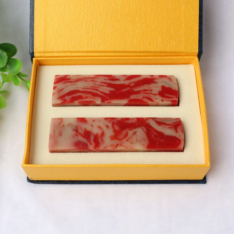 

Chinese seal jade stone, collection seal Soapstone seal 2 and box