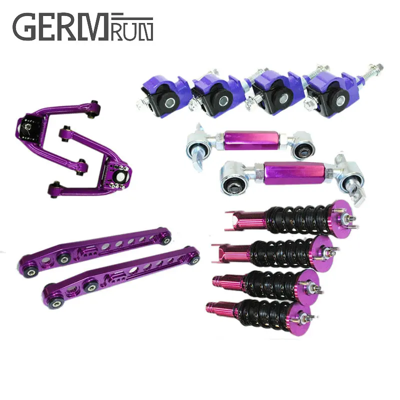 High Quality For Honda Civic Coilover +F&R Camber+Front Upper Arm+Lower