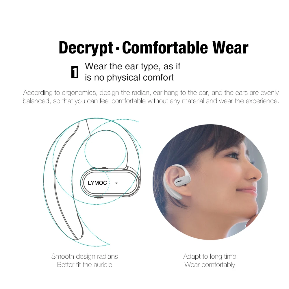LYMOC горячие Bluetooth наушники Беспроводная гарнитура 16Hr стерео Handsfree Наушники для