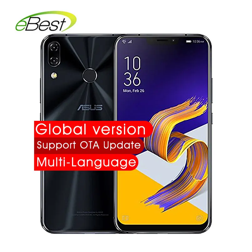 ASUS Zenfone 5 ZE620KL 4 Гб + 64 мобильный телефон 6 2 &quot19:9 FHD Qualcomm Snapdragon 636 3300 мАч аккумулятор NFC