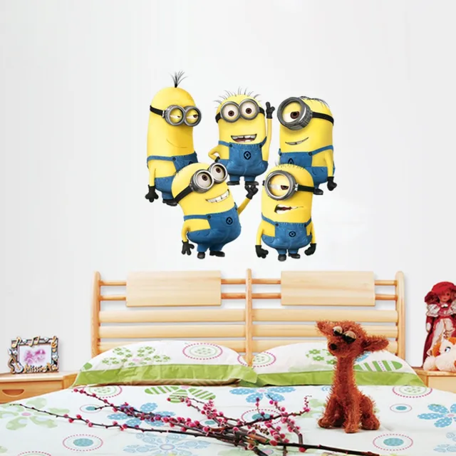 art design cartoon despicable me 2 minions wall sticker kid room