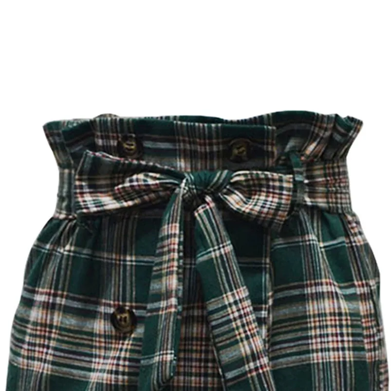 Sexy Womens Fashion Leisure Sport Mini Skirt Plaid Tie Slim Sexy Skirt vetement femme ulzzang grunge modis gothic vintage R10 (6)
