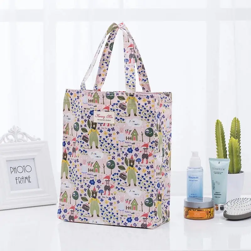 Женская креативная прочная сумка для покупок, сумка-тоут, сумки из хлопка, большая вместительность, сумки для хранения, органайзер, принт с животными