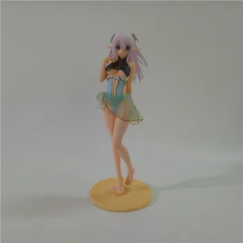

24cm Shining Blade Heroines Allina Swimsuit Ver Model PVC Bikini Blue Swimwear Model Collection Anime Action Figure Game Doll