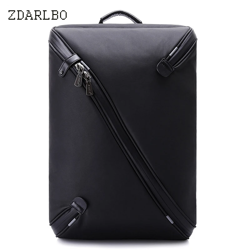 

Men's Backpack Zipper Solid School Bags Waterproof Polyester Air Cushion Belt mochila Multi-function Breathable Durable Backpack