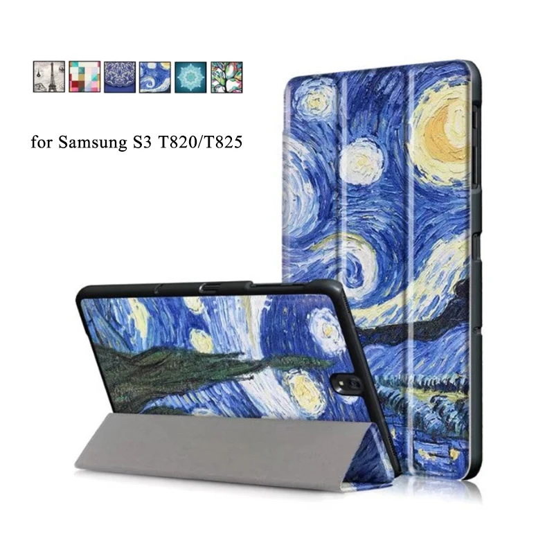 Для Samsung Galaxy Tab S3 T820 T825 чехол Tri-Fold Смарт искусственная кожа рукав для 9.7 дюймов PC