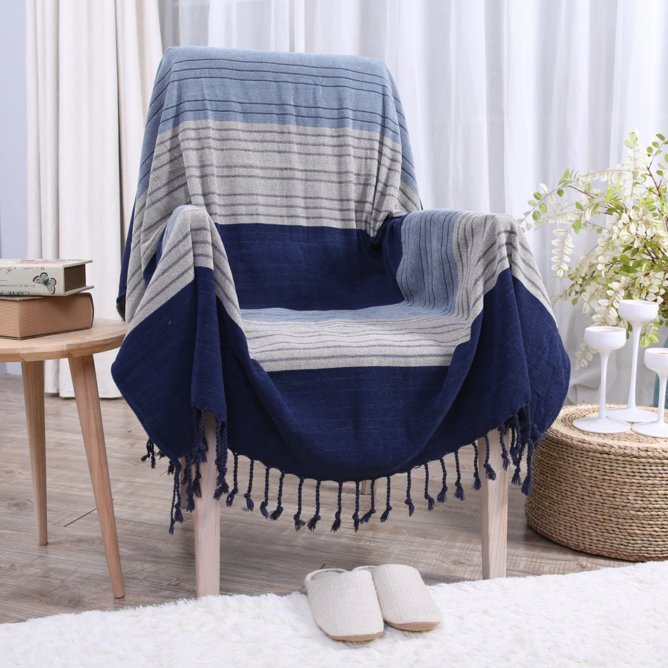 Striped Sofa Slipcover Universal Sofa Covers Furniture Protector Brief Style Decorative Couch