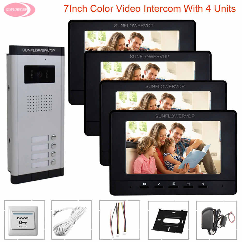 Video Intercom For Apartments Video Door Entry System For Home Door Intercom Outdoor Unit Intercom For a Private House Door Bell