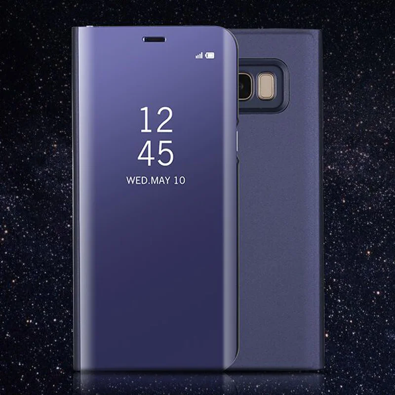 Для samsung s8 case smart cover nkobee для galaxy смарт ic зеркало флип плюс 30 шт./лот | Мобильные