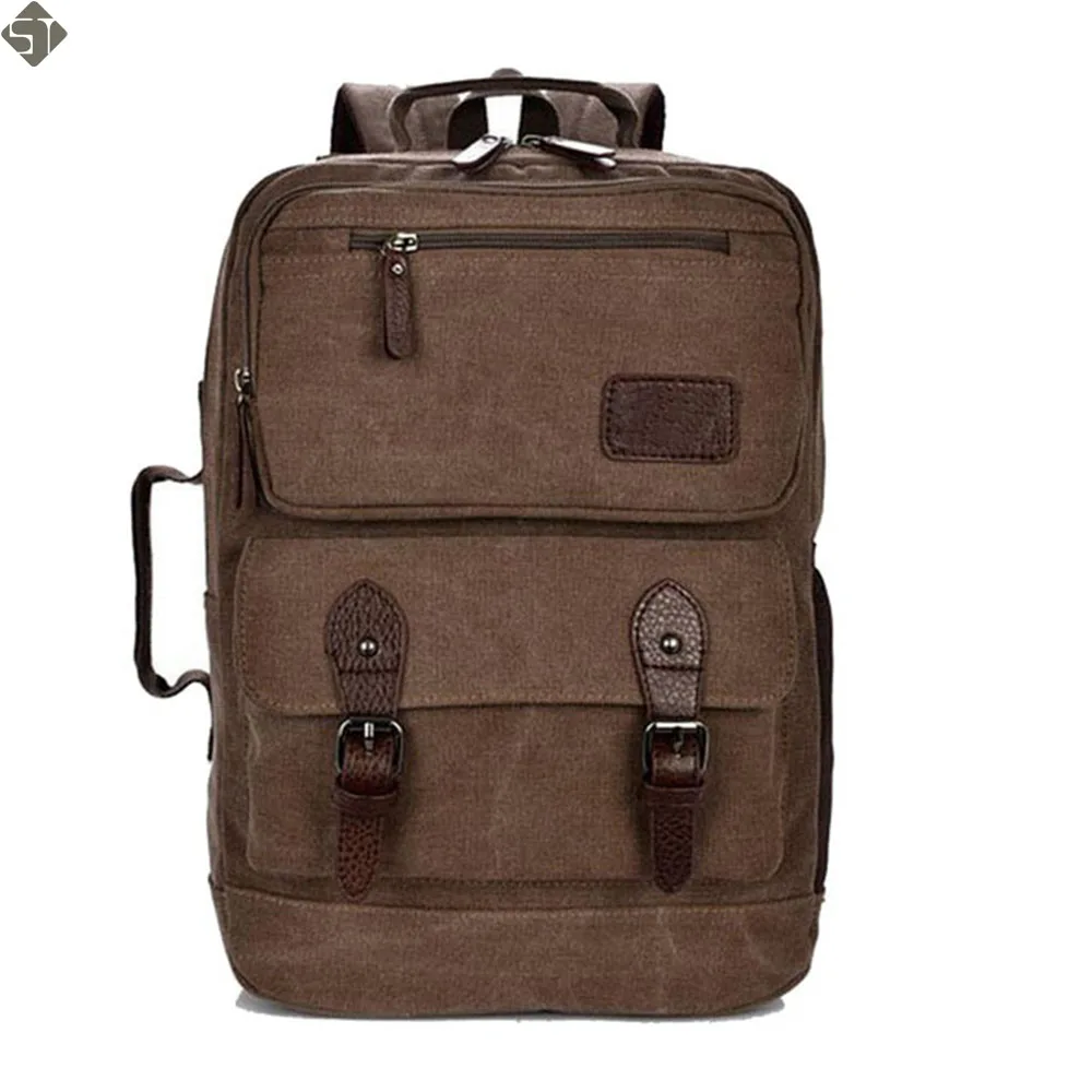 

Leisure Business Canvas Backpack Large Capacity Women Men Laptop Backpack Multifunctional School Backpack Travel Backpacks