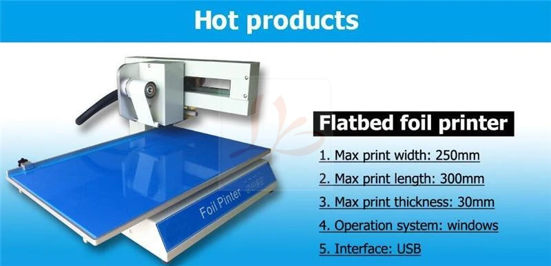  LY 500B foil press machine can design on computer digital hot foil stamping printer machine hot sta
