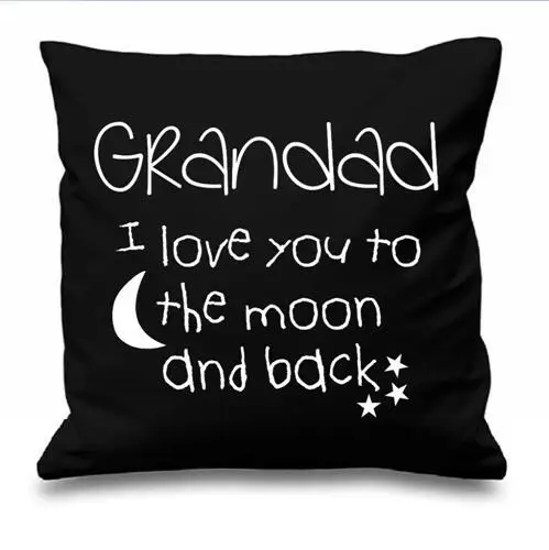 Present Gift Personalised Cushion Cover Love You to the Moon and Back 