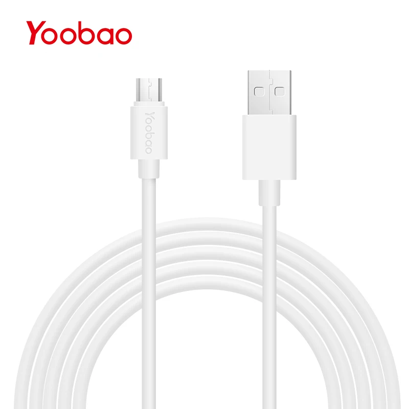 Yoobao YB402 2.1A الأبيض كابل 3 متر 2 متر 1 متر مايكرو USB كابل البسيطة USB الهاتف المحمول الكابلات ل سامسونج HTC نوكيا سوني Xiaomi هواوي