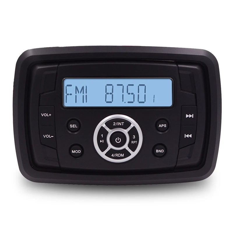Waterproof Square Marine Stereo Radio Boat Audio Bluetooth Sound System