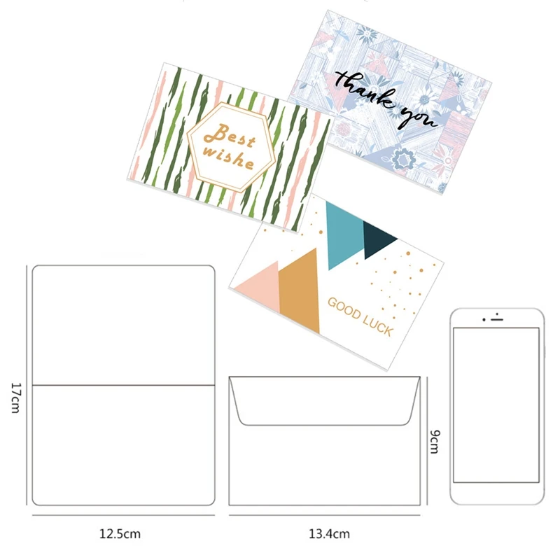 6 teil/satz DIY Papier Leere Karte Gold Folie Buch Karten Geschenk Gruß Mutter der Tag Geschenk Karte Business Danke karte