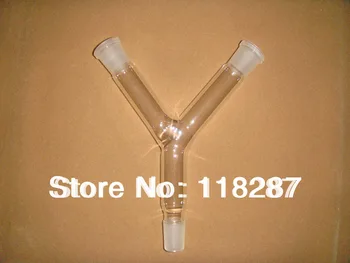 

Y-shape Glass Connecting Adapter, Distillation Adapter,24/29 joint, lab glass