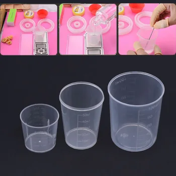 

Silicone Resin Molding Cup Measuring Cup Cup Handmade DIY Jewelry Making Tool Epoxy Resin Cup 100ml