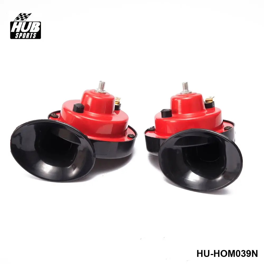 

1 Pair 12v 110dB 510Hz Auto Truck Dual Snail Horn High low Car Motor Vehicle HU-HOM039N