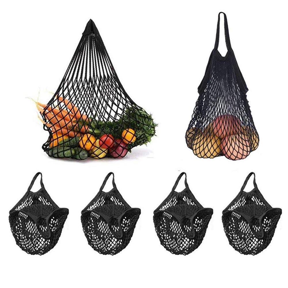 

TFTP-4 Pack Reusable Mesh Net Market String Bag Organizer (Multipurpose, Portable Shopping Tote Handbag) for Grocery Shopping