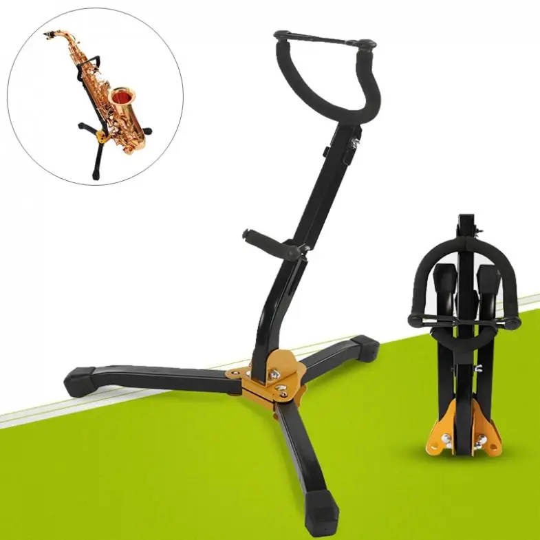 US $16.54 Foldable Portable Alto Tenor Saxophone Stand Sax Tripod Holder Instrument Saxophone Accessories for AltoTenor Saxophone