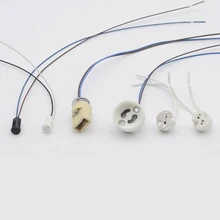 6 штук основание светильника G4 G9 GU10 MR16 GU5.3 керамики 2-контактный вставляется держатель лампы освещения аксессуары