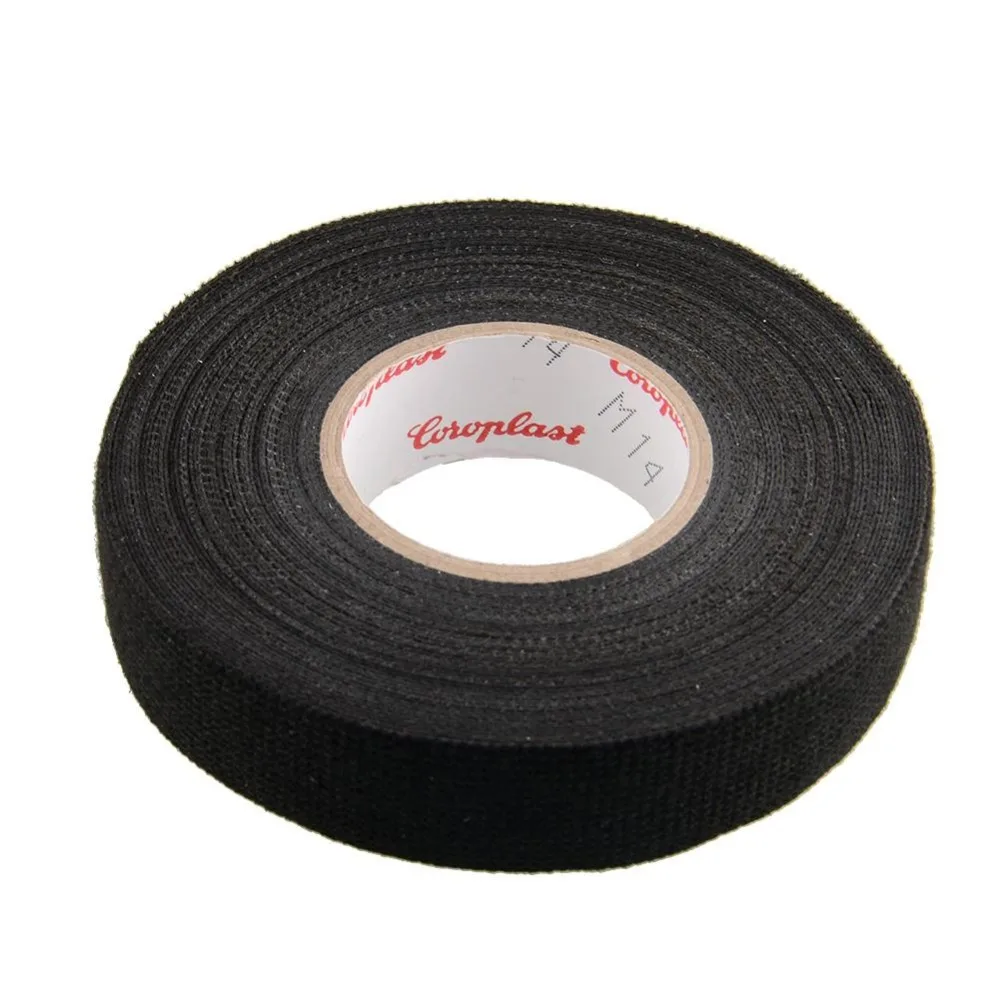 Hot 1x Adhesive 19mmx15M Cloth Fabric Tape Cable Looms Wiring Harness For Car