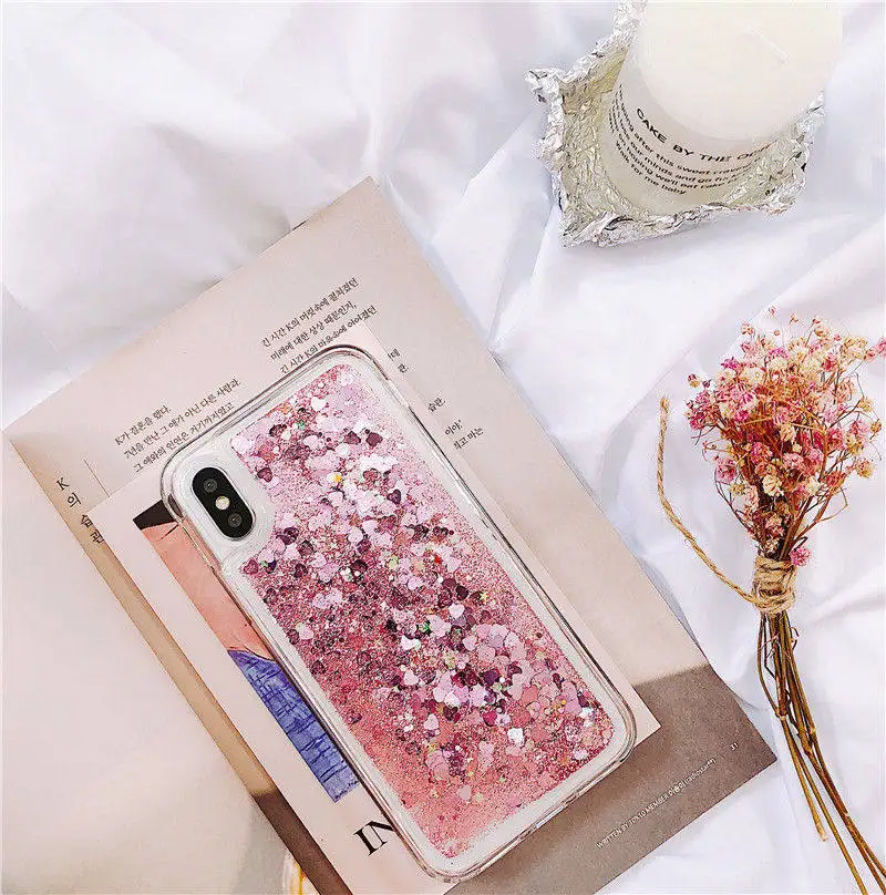 For Samsung Galaxy A10 A20 S A30 A40 A50 A60 A70 A51 A71 M10 M30 S10 Note 10 Lite Liquid Bling Glitter Stars Quicksand Case kawaii phone case samsung