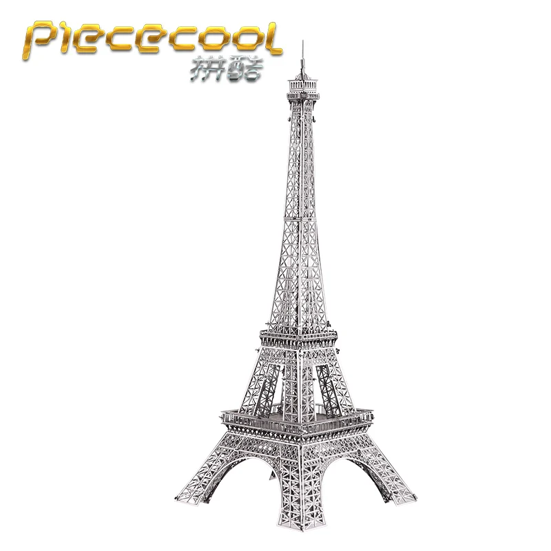 PieceCool 3D Metal Puzzle Classic Building Model of Eiffel Tower 3D Mini Assembly Simulation Model for Women Romantic Gifts PieceCool 3D Metal Puzzle Classic Building Model of Eiffel Tower 3D Mini Assembly Simulation Model for Women Romantic Gifts