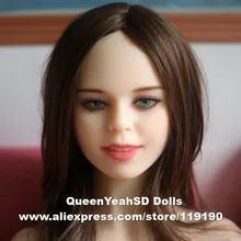 #134 sex doll heads, love doll head for silicone adult dolls, oral sex toys for men