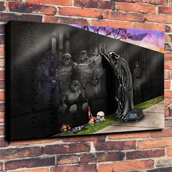 

Vader Stormtroopers Droids Star Wars Canvas Painting Print Living Room Home Decor Modern Wall Art Oil Painting Poster