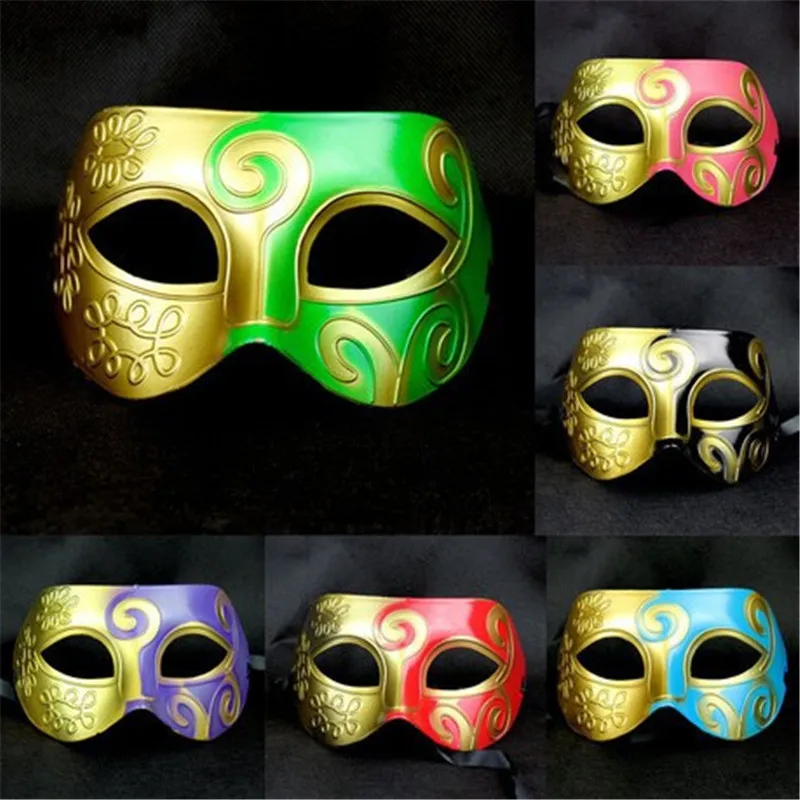 Хэллоуин тыква фестиваль Рождество маска Косплэй поставки Мода красочные Для мужчин принц Джаз Маски для век Маскарад Пластик маска