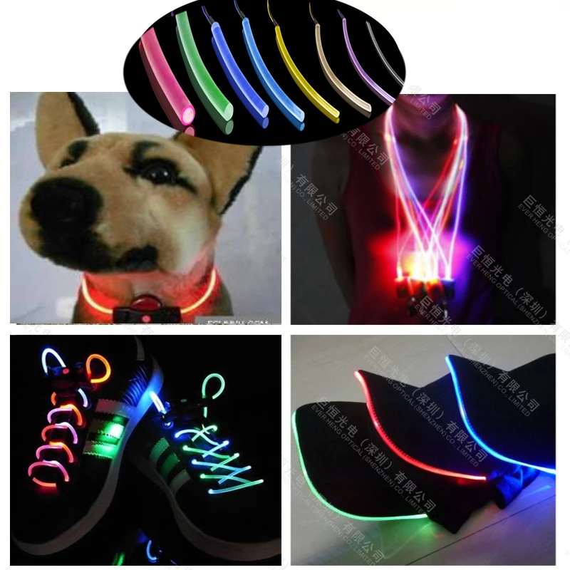 

factory price 6.0mm flexible plastic side glow optic fibre optique light fiber
