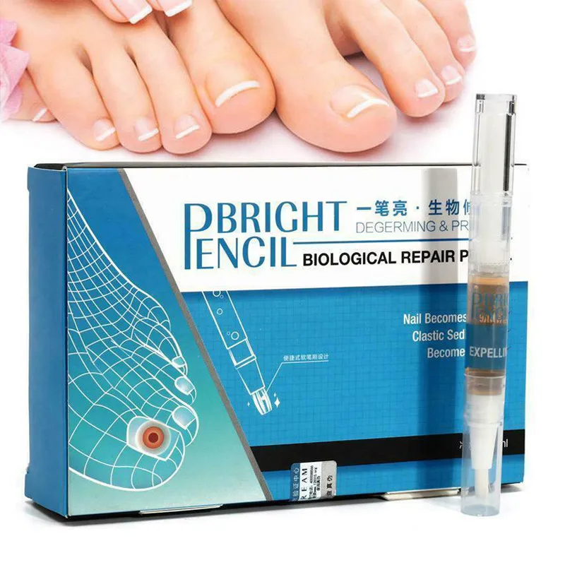 

4*3ML Nail Repair Pen Treatment Essence Nail Foot Whitening Toe Nail Fungus Removal Feet Care Nail Gel for Onychomycosis TSLM2