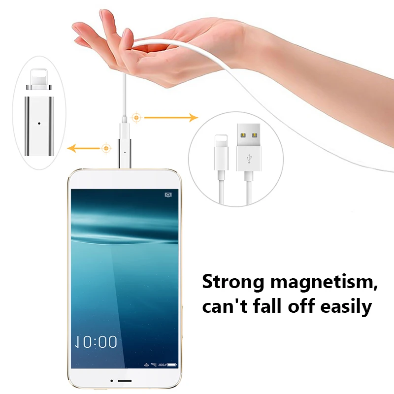 Sindvor Магнитный зарядный кабель адаптер для Lightning зарядка автоматический адсорбционный Магнит кабель адаптер для Apple iPhone 6 6s 7 8