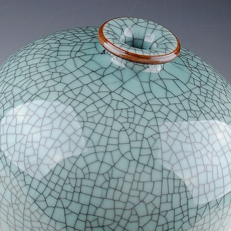 Jingdezhen антикварная фотография celadon ваза бутылка с открытым гранатом украшение для