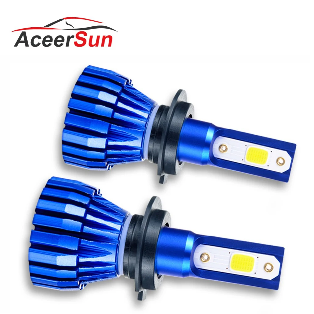 

Aceersun LED Car fog headlight H7 4300K 12V COB Chip IP67 H1 H3 H11 9006 9006 72W 8000LM Daytime Traffic Light Driving Lights
