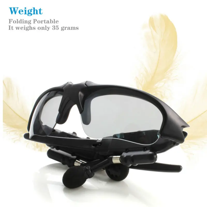 DAONO Sunglasses Bluetooth Headset Outdoor Glasses Earbuds music with Mic Stereo Wireless Headphone 3 colorful Sun lens
