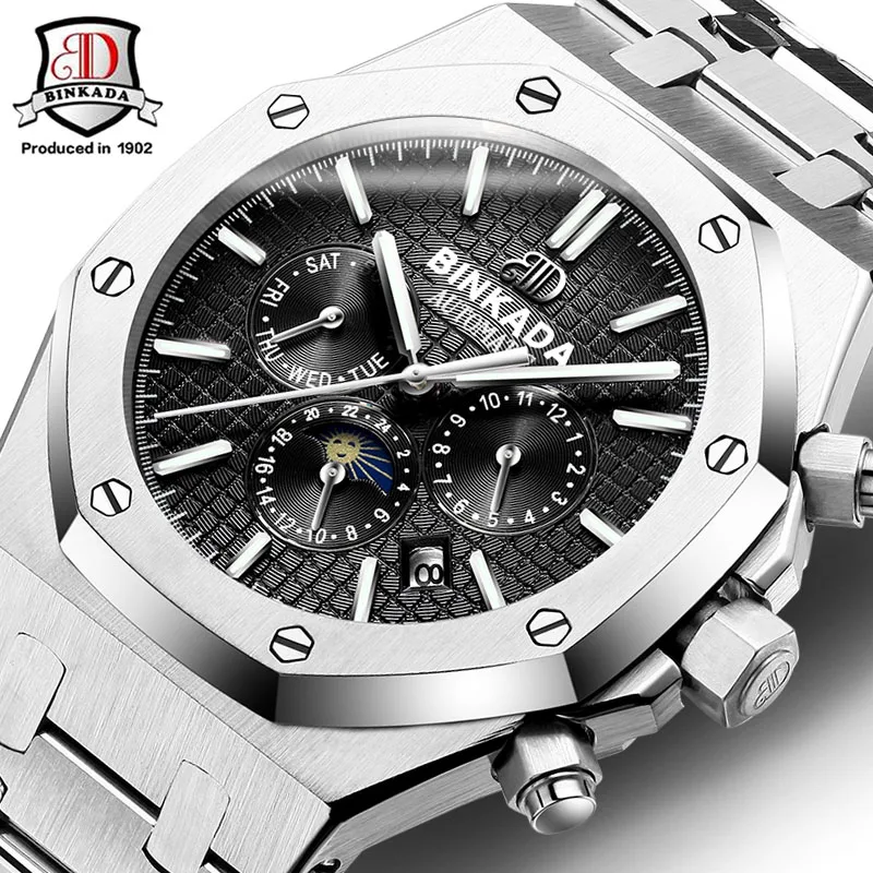 

Mechanical Watch Men Skeleton Automatic Steampunk Reloj Hombre Stainless Steel Waterproof Saat Erkekler Automatic Self-Wind