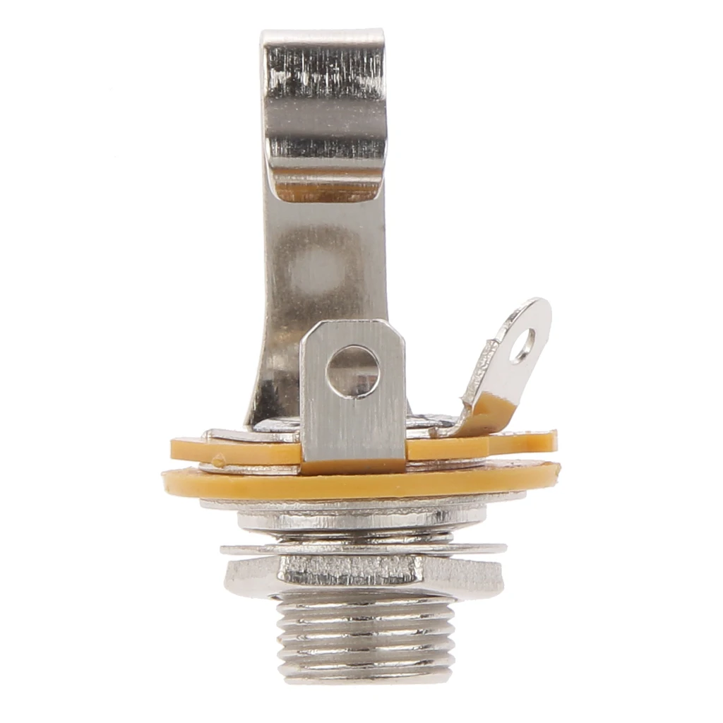 

Silver 6.35mm Single Track Guitar Socket Output Jack for All Electric/Bass Guitar Part