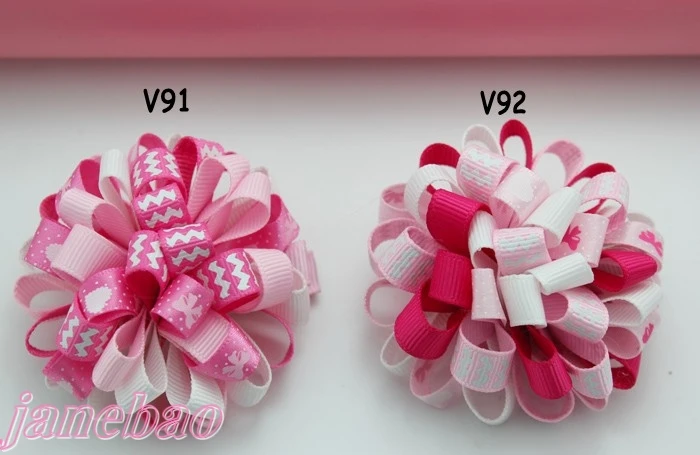 

free shipping 2017 Newest 300 pcs 2.5'' heart Valantine's Day hair bows fashion girl boutique hair bows