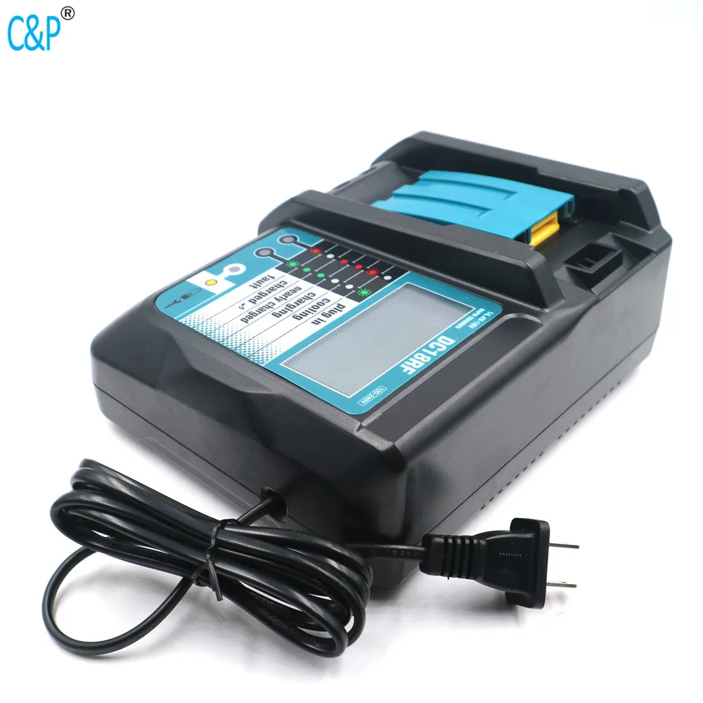 C & P Mak ch07 с usb портом литий ионная аккумуляторная батарея BL1830 BL1840 DC14SA DC18RD DC18RCT 100 240В