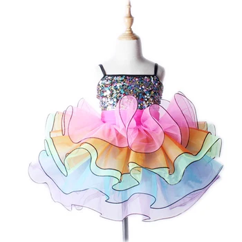 

2018 Real Hot Sale Professional Ballet Dance Costumes Dress For Girls Children Dancewear Gymnastics Leotard Balletpakje Meisje