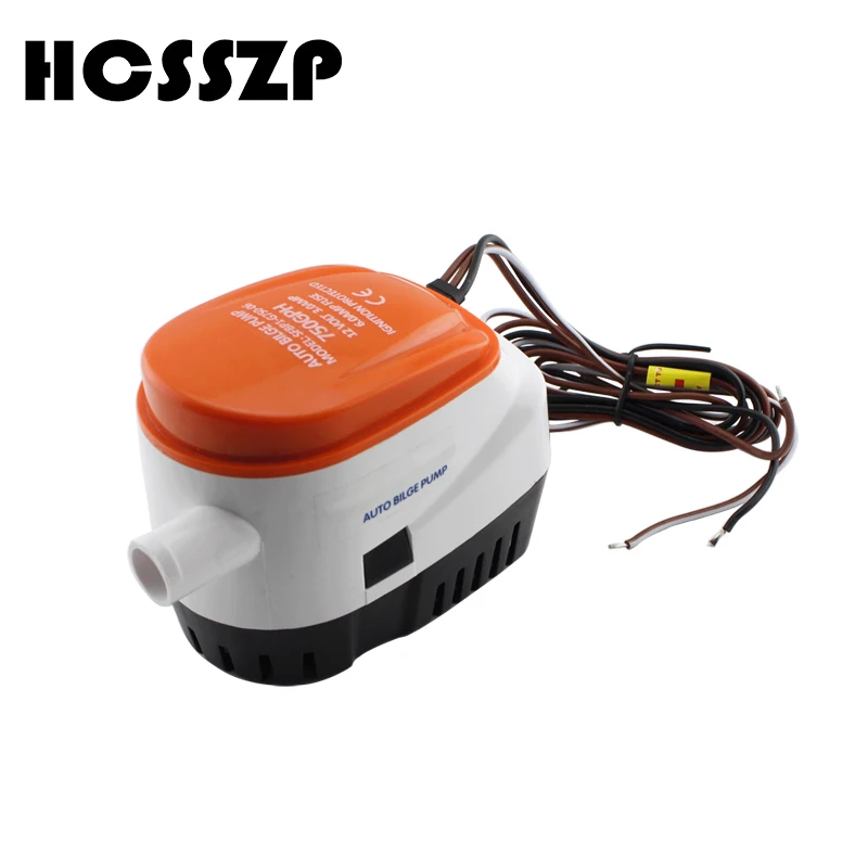 

HCSSZP 750GPH Automatic Boat Bilge Pump 12V DC Submersible Electric Water Pump Small 12 v volt 750 gph for Marine Boat