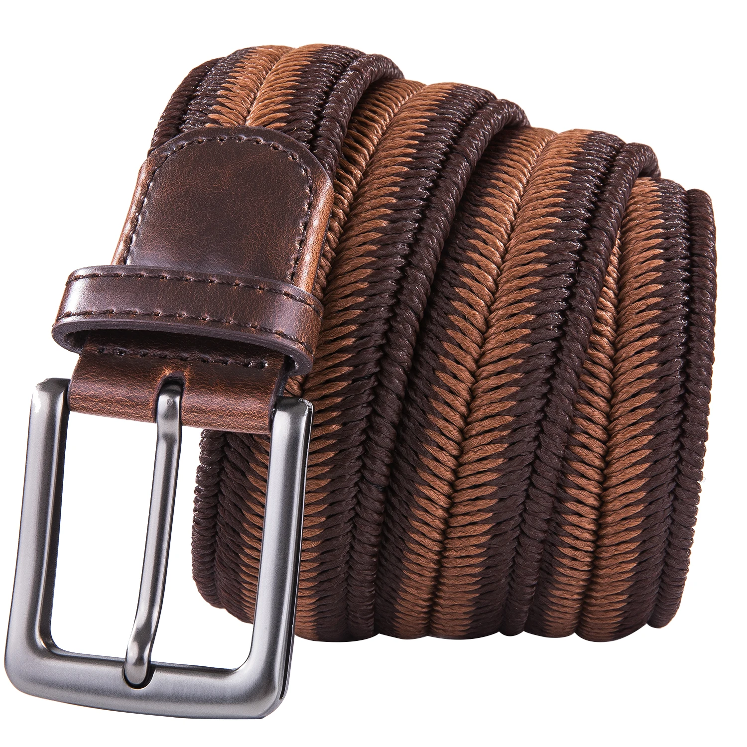 

Hi-Tie Men Knitted Belt for Mens Women Stretch Elastic Belt for jeans Red Brown Blue Yellow White Cowboy Casual Belt Jeans Strap