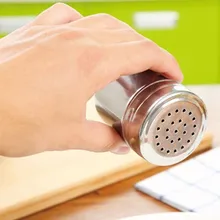 100 шт. Кемпинг Пикник Spice сахар, соль, перец травы шейкер Jar хранения бутылки Нержавеющая сталь барбекю spice стеклянная Аптекарь jar