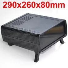 HQ Instrumentation ABS Project Enclosure Box Case,Black, 290x260x80mm.